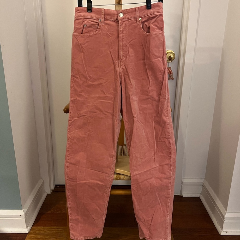 Isabel Marant Étoile Dusty Rose Velvet Pants US 10 FR 42